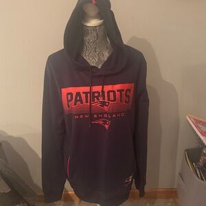 NFL New England Patriots Navy and Red Hoodie